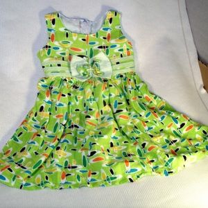 LeLe Green Toddler Dress #636